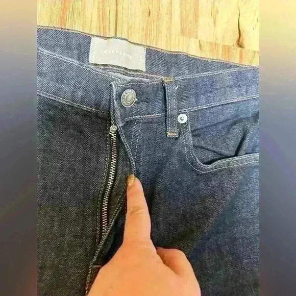 Everlane High Waist Dark Wash Jeans Size 29 Tall - Picture 6 of 10